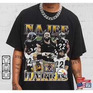 Najee Harris Sport Shirt Tshirt 90S 2023 Ticket Png Unisex Classic